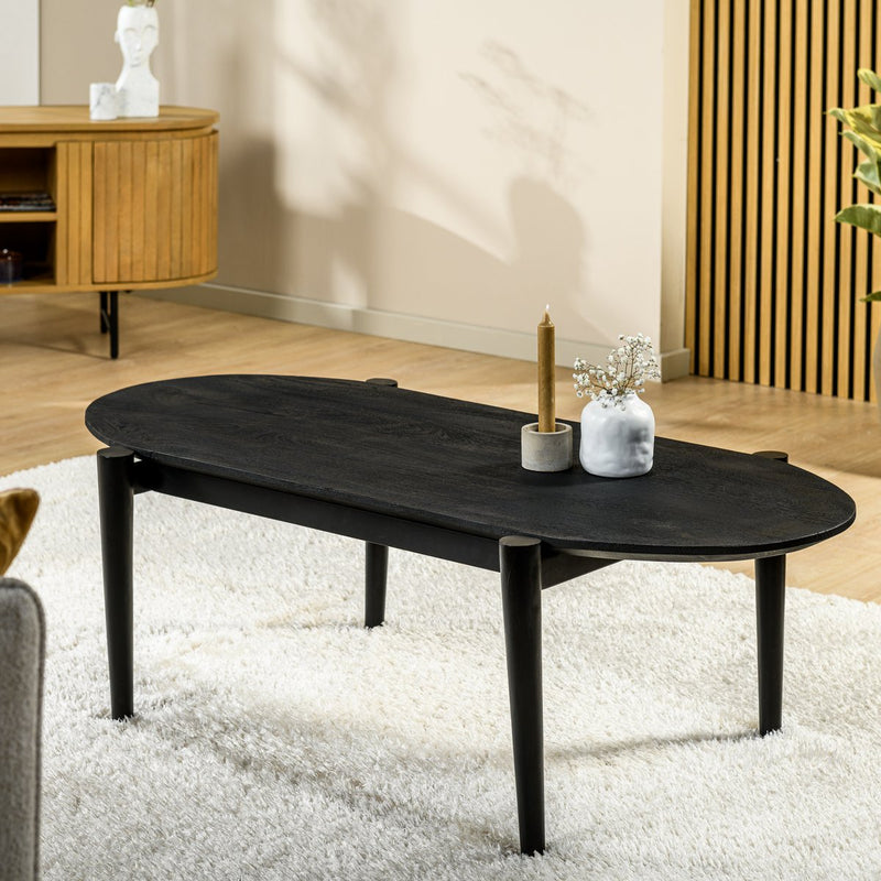 Coffee table oval, 120x60 cm, Z340 black