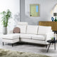 3 seater sofa CL L+R, with headrest, fabric Valente, V920 natural