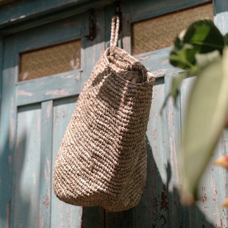 Wall Basket UTARA Hanging Storage Basket made of Raffia