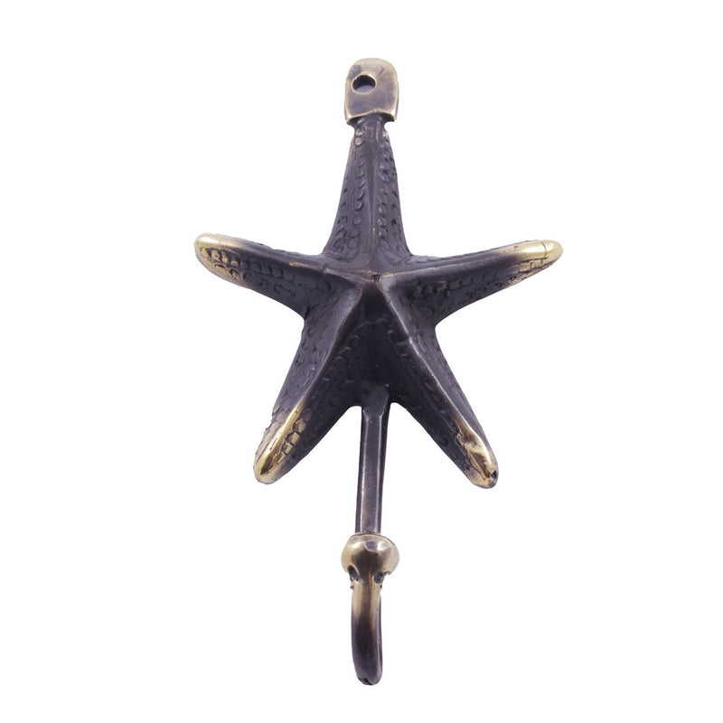 Brass Seastar Hook (Set of 5)