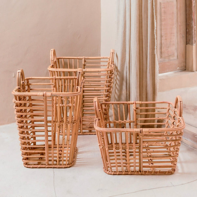 Laundry Basket | Plant Basket | Storage Basket KUPANG made from Rattan (3 sizes)