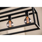 Hanging lamp, 7-light, H340 black