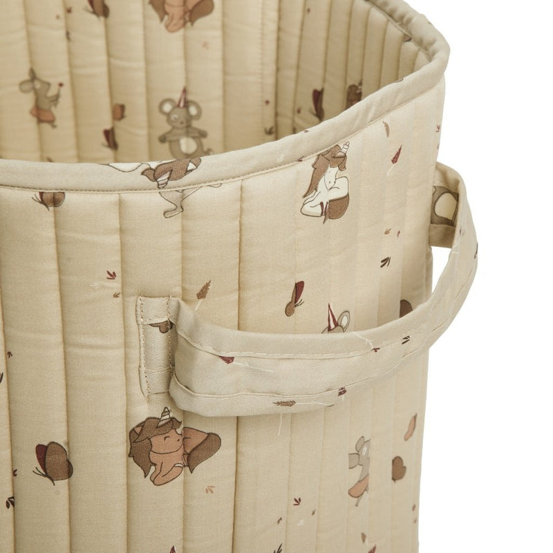 Hunter Quilted Storage Basket - Medium Unicorn