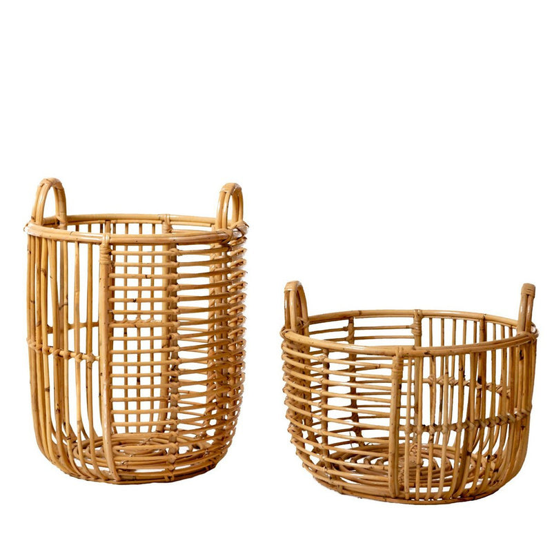 Laundry Basket | Plant Basket | Storage Basket JEMUH Made of Rattan (2 sizes)