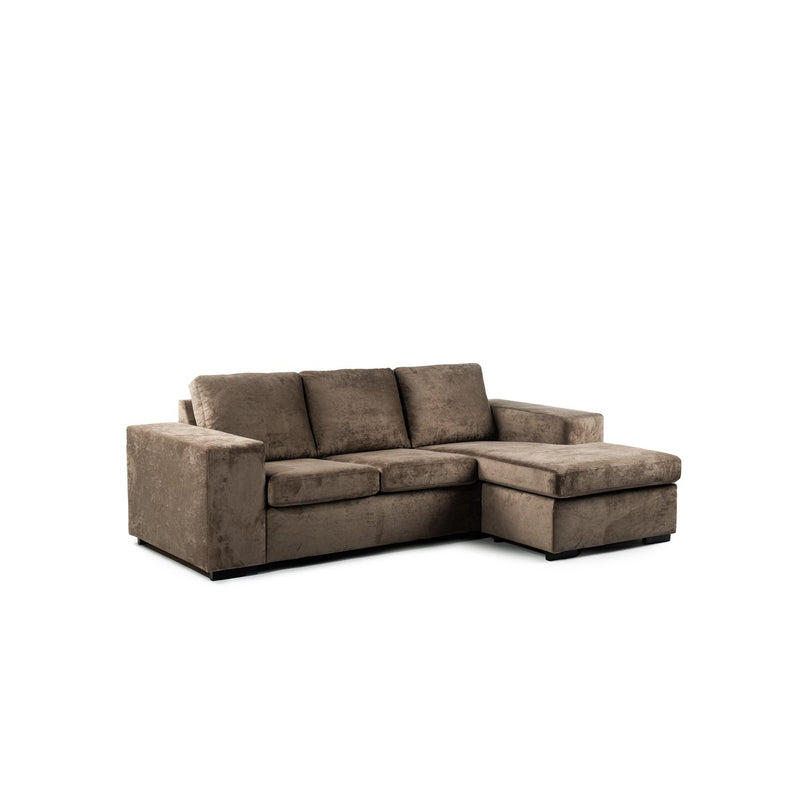 3 seater sofa CL L+R, fabric Hotel Chique, H430 brown