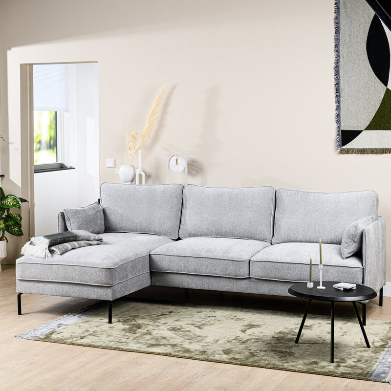 3 seater sofa CL left, fabric Heaven, H311 gray