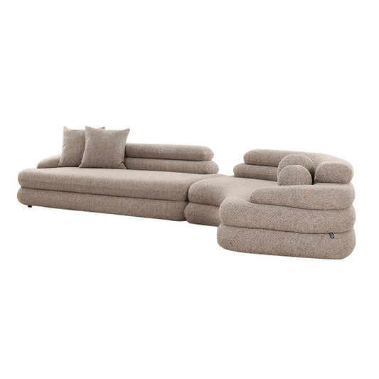 Sofa Cairo 6-seater Sand Boucle