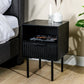 Bedside table, 1 drawer, A340 black