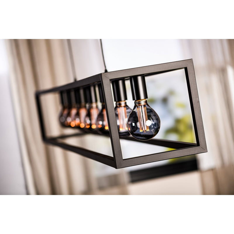 Hanging lamp, 7-light, H340 black