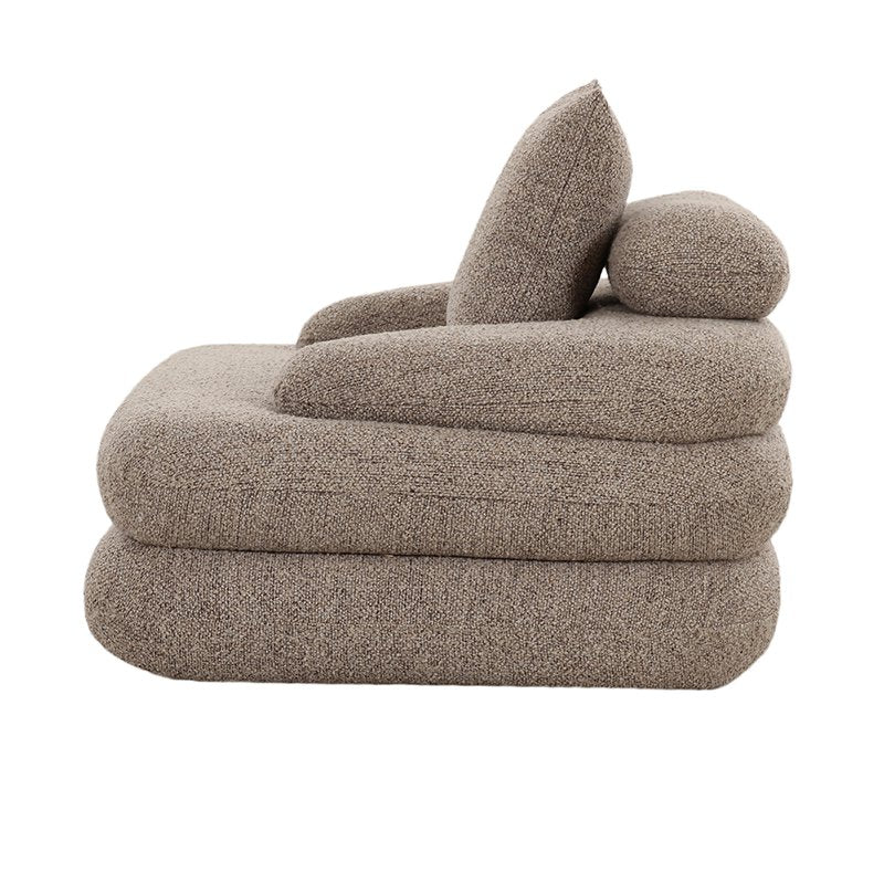 Cairo Lounge chair Sand Boucle