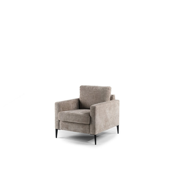 1 zits fauteuil, stof Elite, E720 champagne