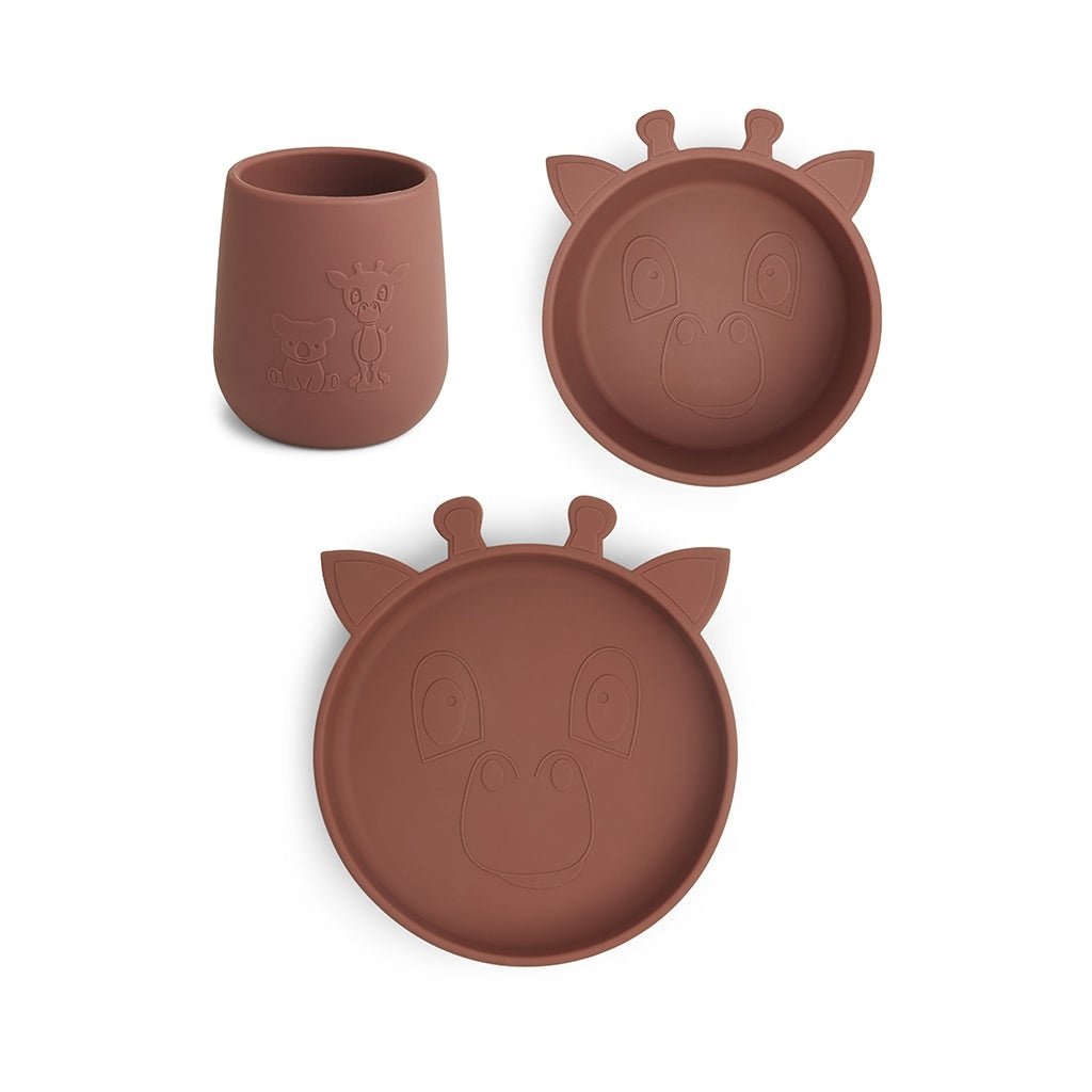 Judi silicone dinner set 3-pack Giraf