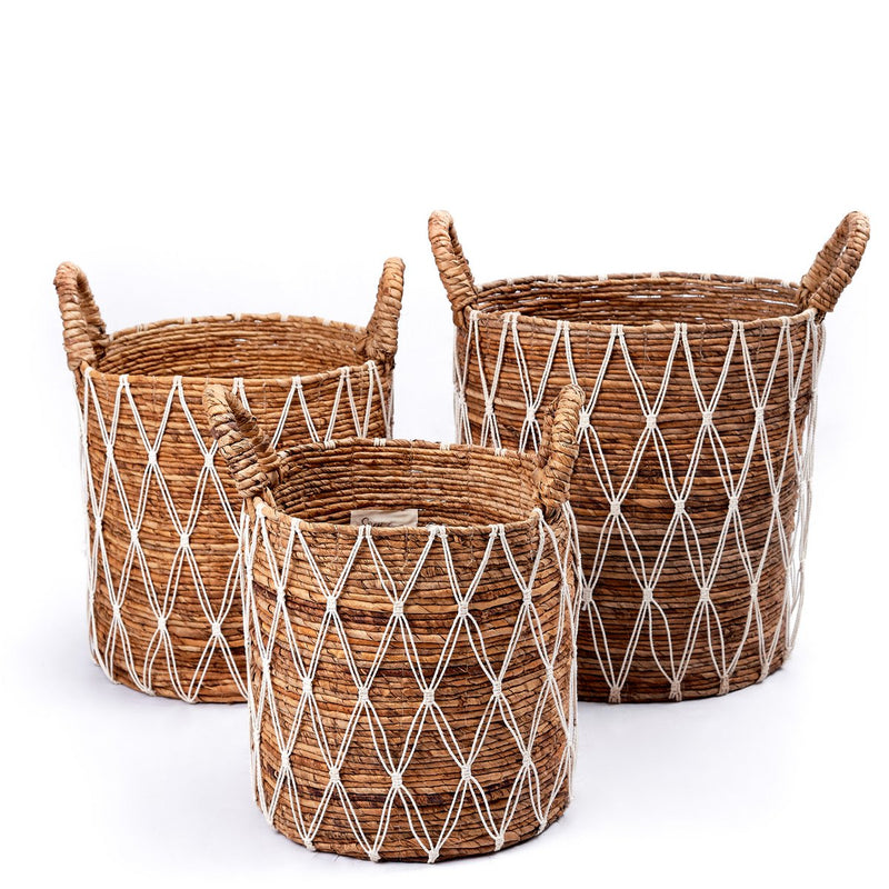 Laundry Basket | Plant Basket GARIAU made from Banana Fibre (3 sizes)