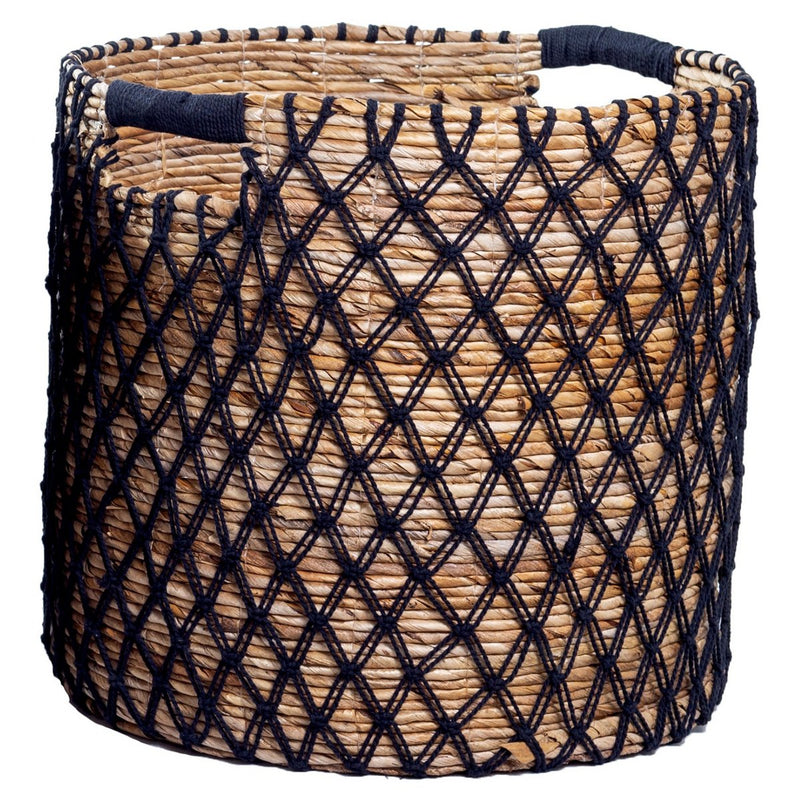 Storage Basket PURA | Plant Basket | Laundry Basket (black) made from Banana Fibre (3 sizes)