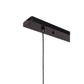 Hanging lamp, 7-light, H340 black