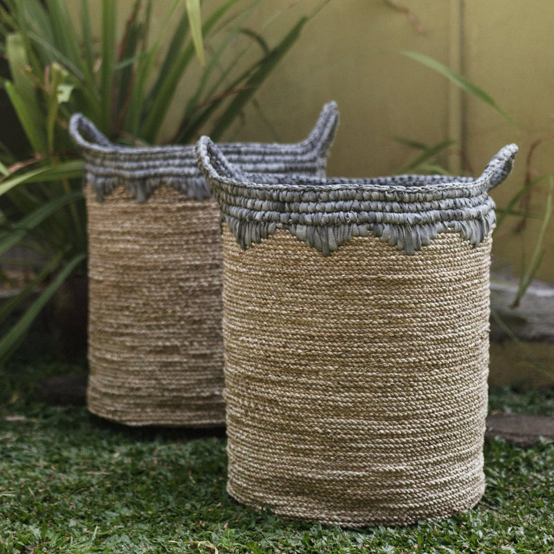 Laundry Basket NIAS | Plant Basket | Large Storage Basket made from Seagrass (2 sizes)