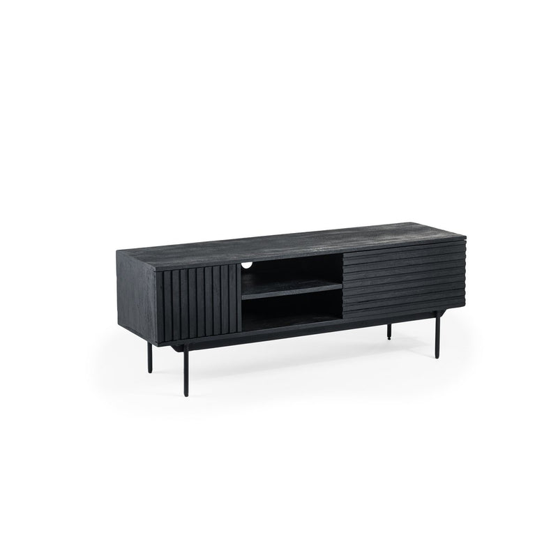 TV cabinet, 2D, 140 cm, B340 black