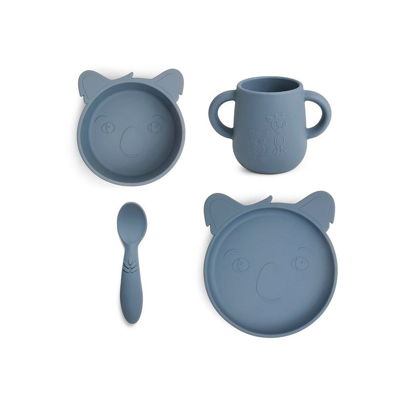 Lykke siliconen dinerset 4-pack Koala-bering-Sea