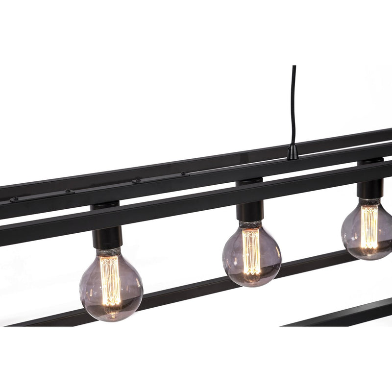 Hanging lamp, 7-light, H340 black