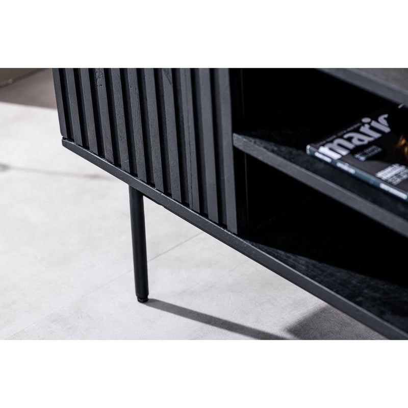 TV cabinet, 2D, 140 cm, B340 black