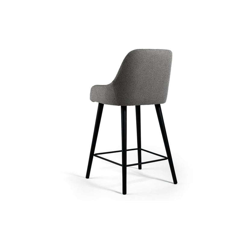 Bar stool, fabric Boucle, B311 gray