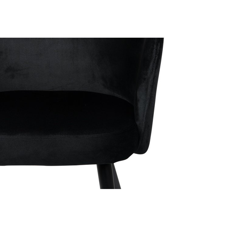 Wing chair black (Set of 2)