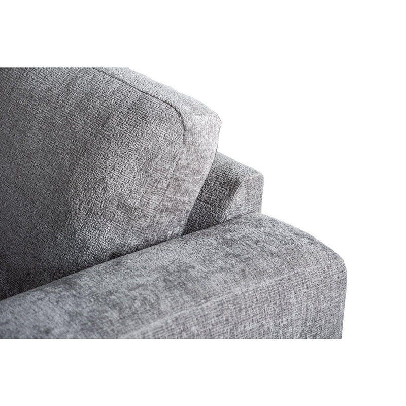 3 seater corner left, fabric Perfect Harmony 82, R311 gray