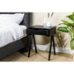 Bedside table, 1 drawer, M340 black