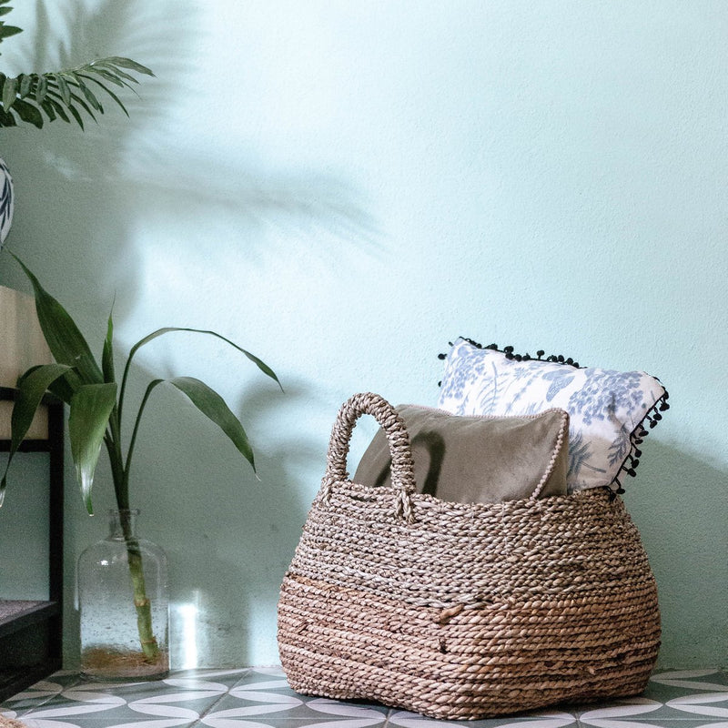 Storage Basket | Laundry Basket | Plant Basket MAJALENGKA (natural) made from Banana Fibre & Seagrass (3 sizes)