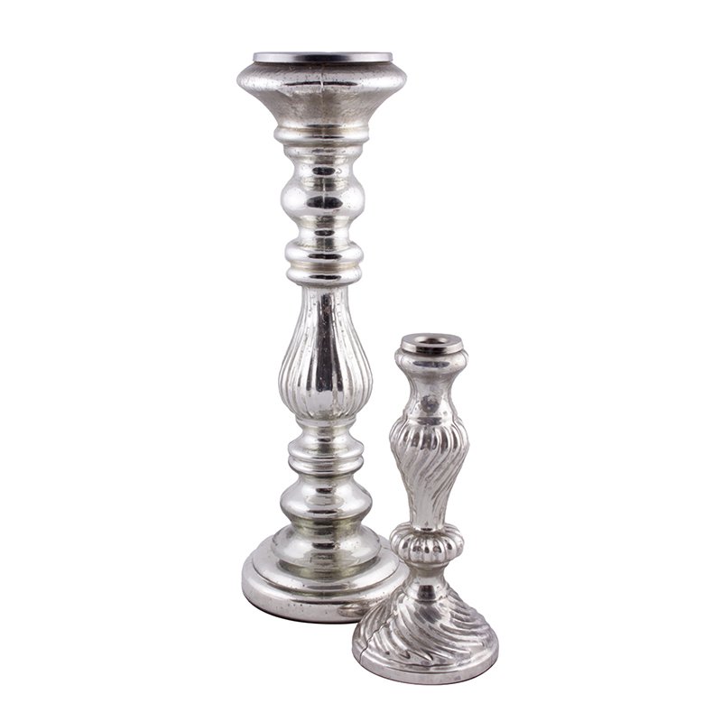 GLASS CANDLE STAND S (Set of 12)