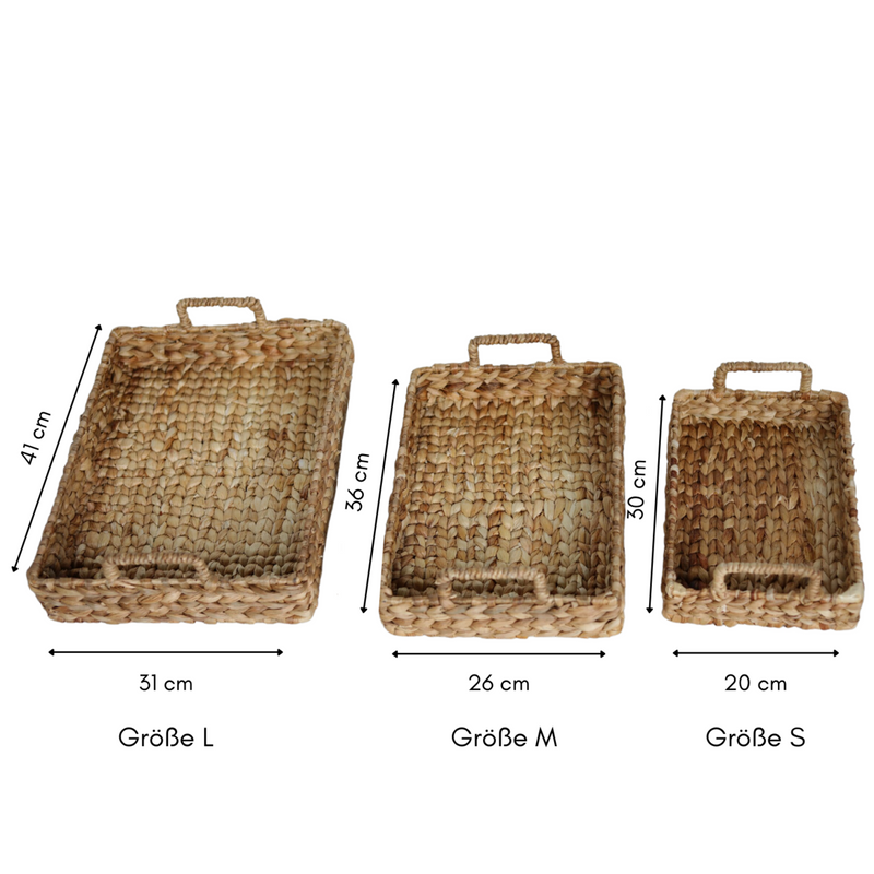 Tray BESAKIH made of Water Hyacinth (3 sizes)