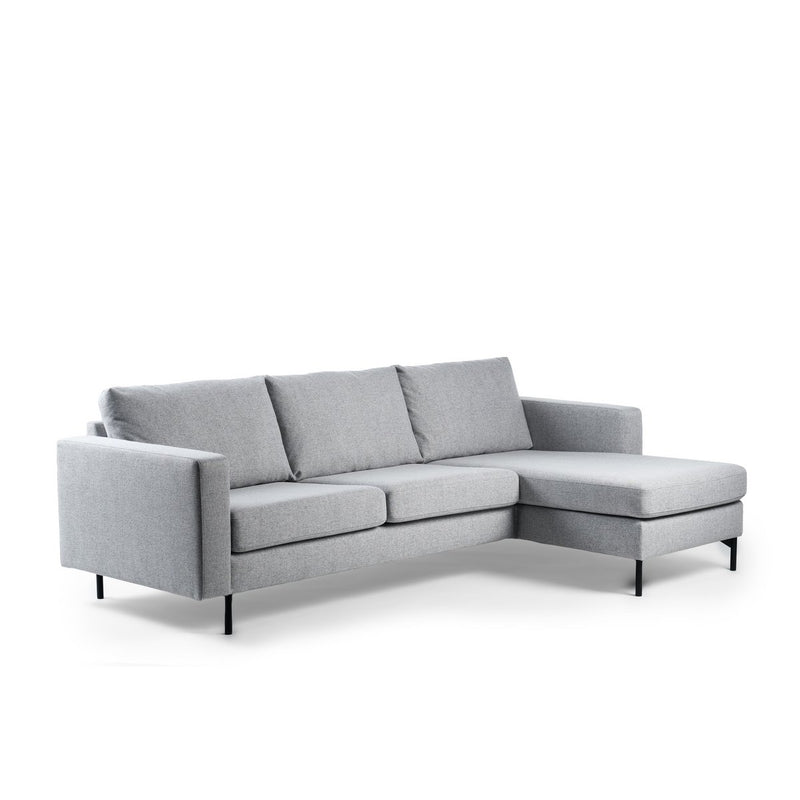 3 seater sofa CL L+R, fabric Chloe, C311 gray