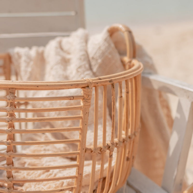 Laundry Basket | Plant Basket | Storage Basket JEMUH Made of Rattan (2 sizes)