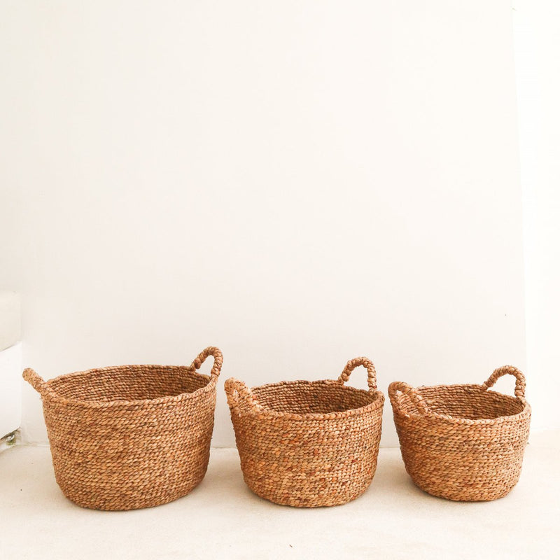 Laundry Basket | Plant Basket | Storage Basket SAMU made from Water Hyacinth (3 sizes)