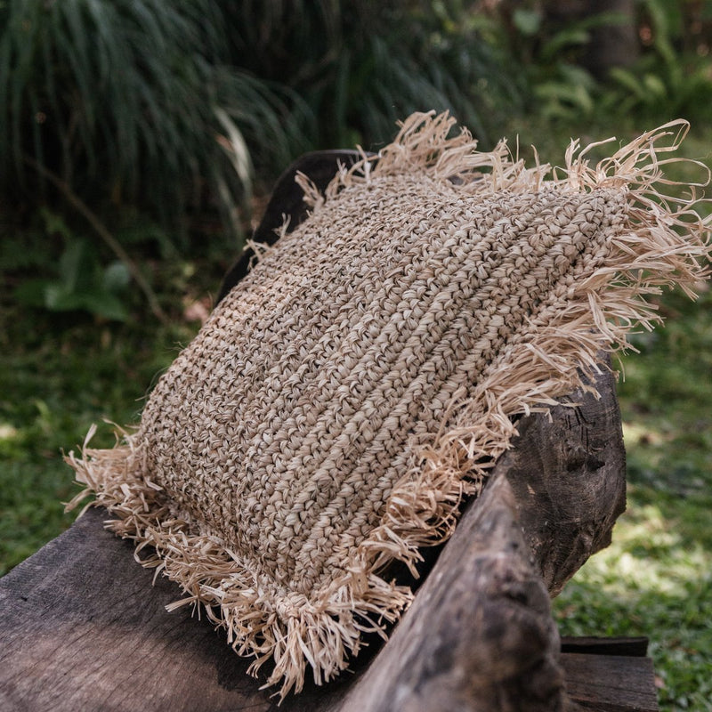 Sierkussen met vulling | Decoratief kussen | Sofakussen GANDI van Raffia