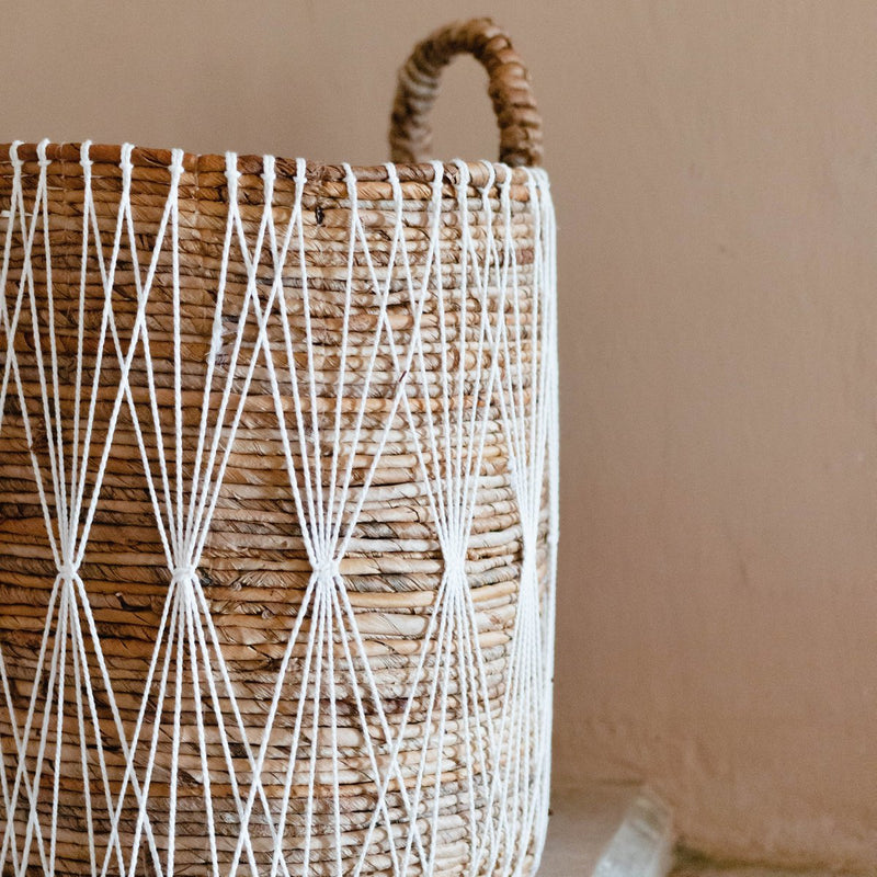 Boho Laundry Basket | Plant Basket | Storage Basket MANDURO made of Banana Fibre (3 sizes)