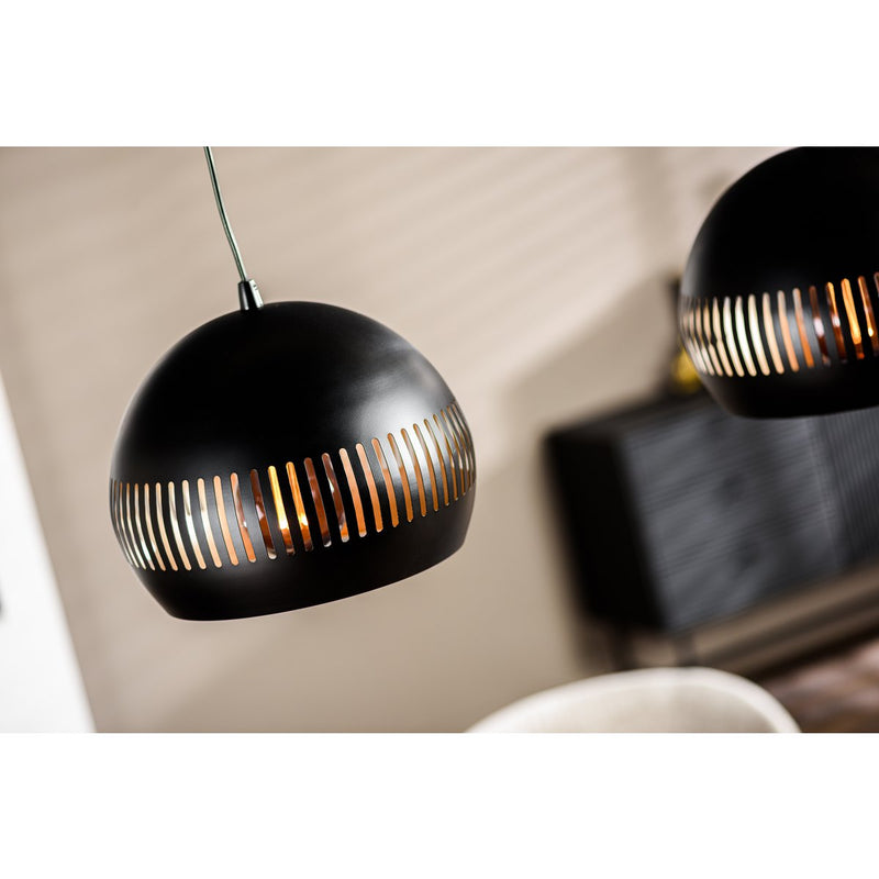 Hanging lamp, 3-light, H340 black