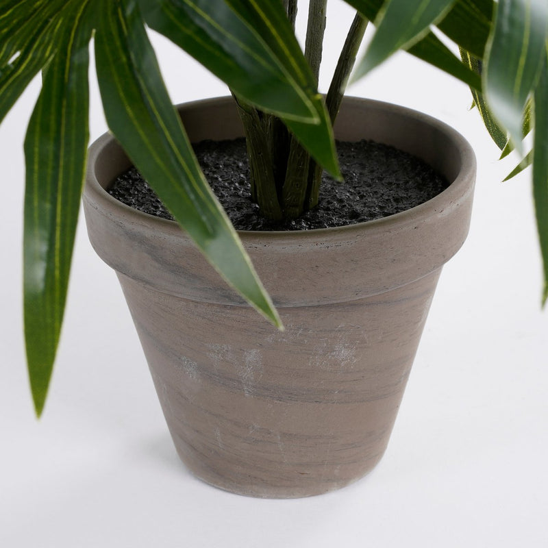 Artificial Palm Plant in Flower Pot Stan - H40 x Ø35 cm - Green