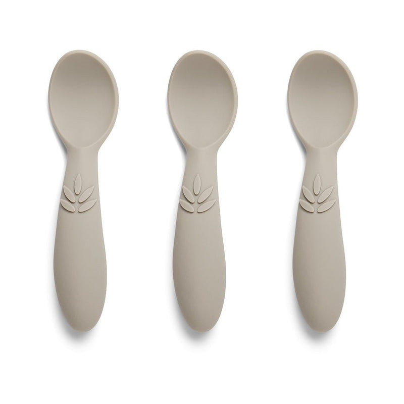 Ella silicone spoon 3-pack-Cobblestone