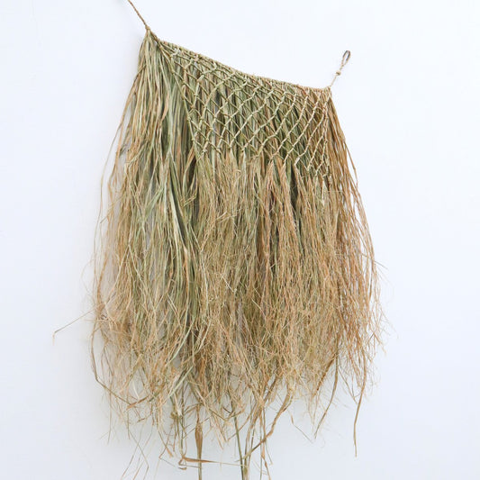 Tropical Wall Hanging Wall Decor 65 cm Handwoven from Raffia HATI