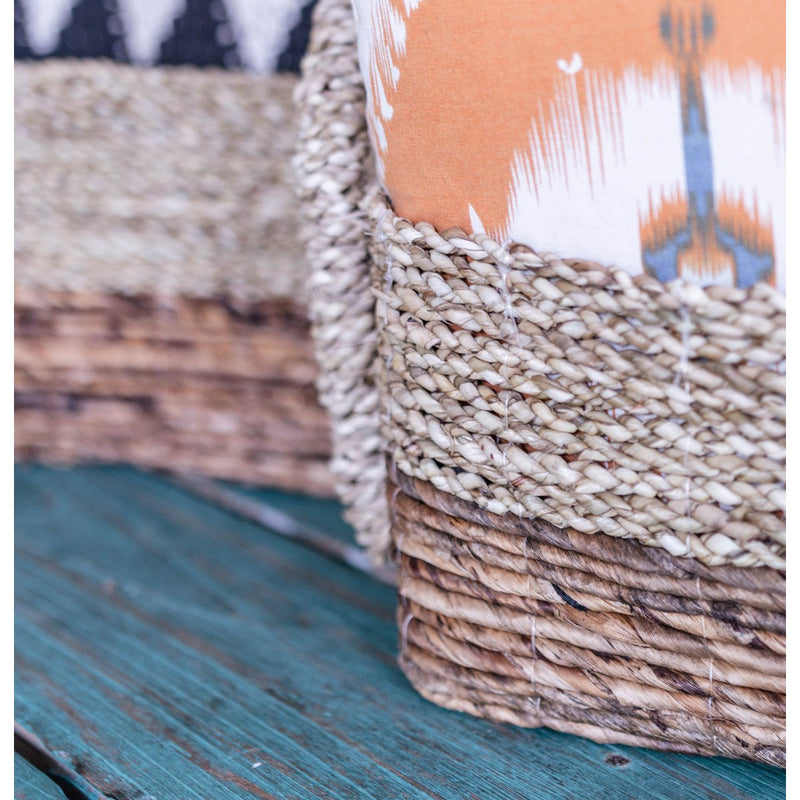 Storage Basket | Decorative Basket KAPAUKU made from Banana Fibre & Seagrass (2 sizes)