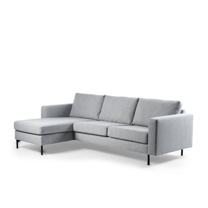 3 seater sofa CL L+R, fabric Chloe, C311 gray