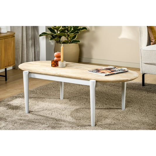 Coffee table oval, 120x60 cm, B215 golden pure