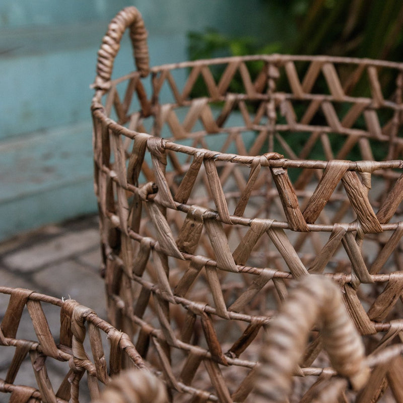 Laundry Basket | Plant Basket | Storage Basket NAILAKA made from Water Hyacinth (3 sizes)