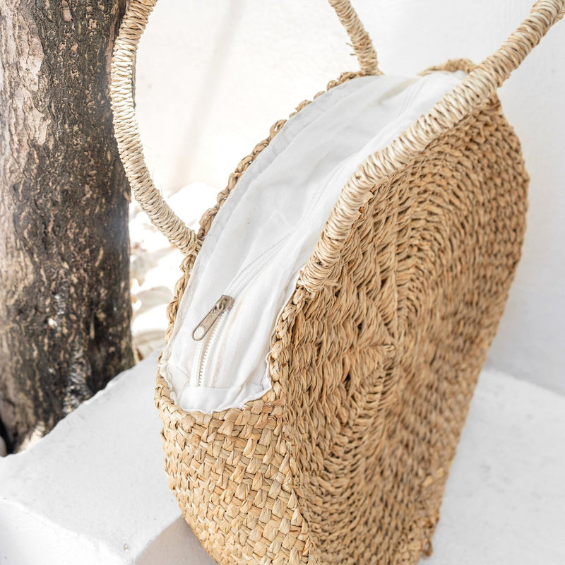 Round Bag made from Woven Seagrass MENARA