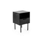 Bedside table, 1 drawer, A340 black