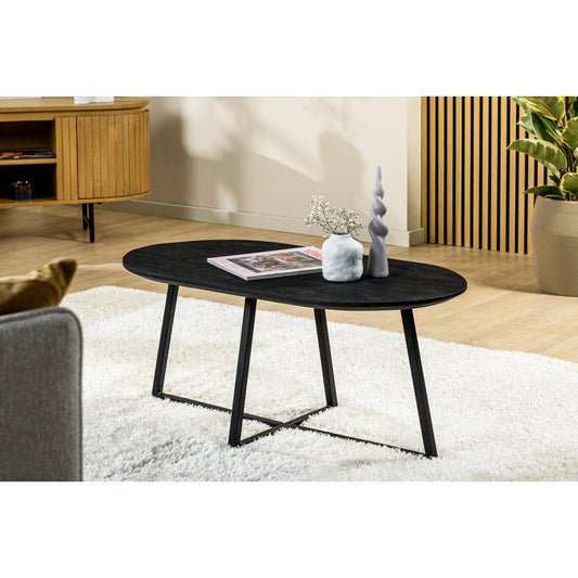 Coffee table oval, 90x45 cm, Z340 black