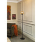 Floor lamp, 1-light, V340 smoke glass