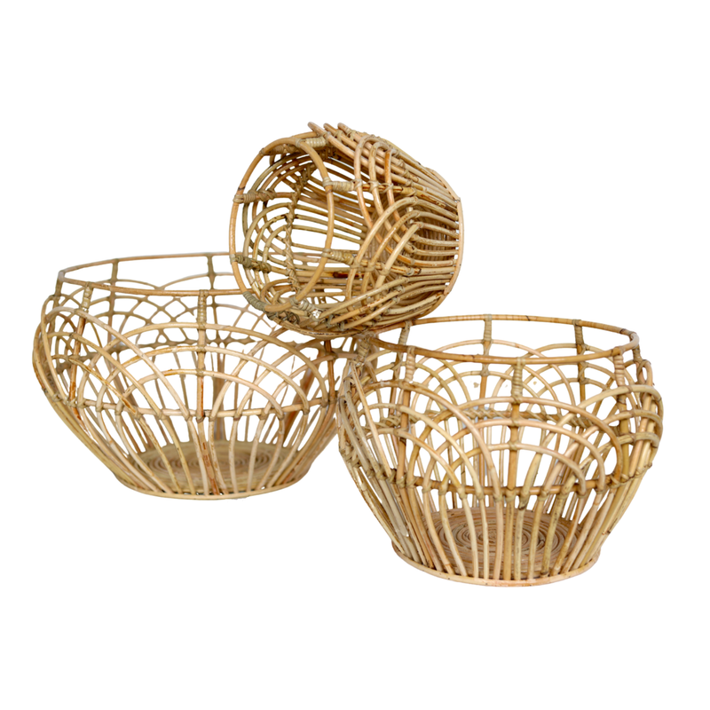 Plant Basket | Laundry Basket | Storage Basket RAHINA made from Rattan (3 sizes)