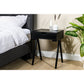 Bedside table, 1 drawer, M340 black